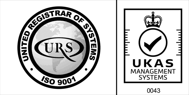 ISO 9001 certified by URS, UKAS accredited